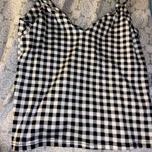 Black and White crop top, Size: Small, Color: Black & White
